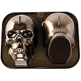 Nordic Ware 88448 Nordic Ware Haunted Skull Pan Bronze, mini