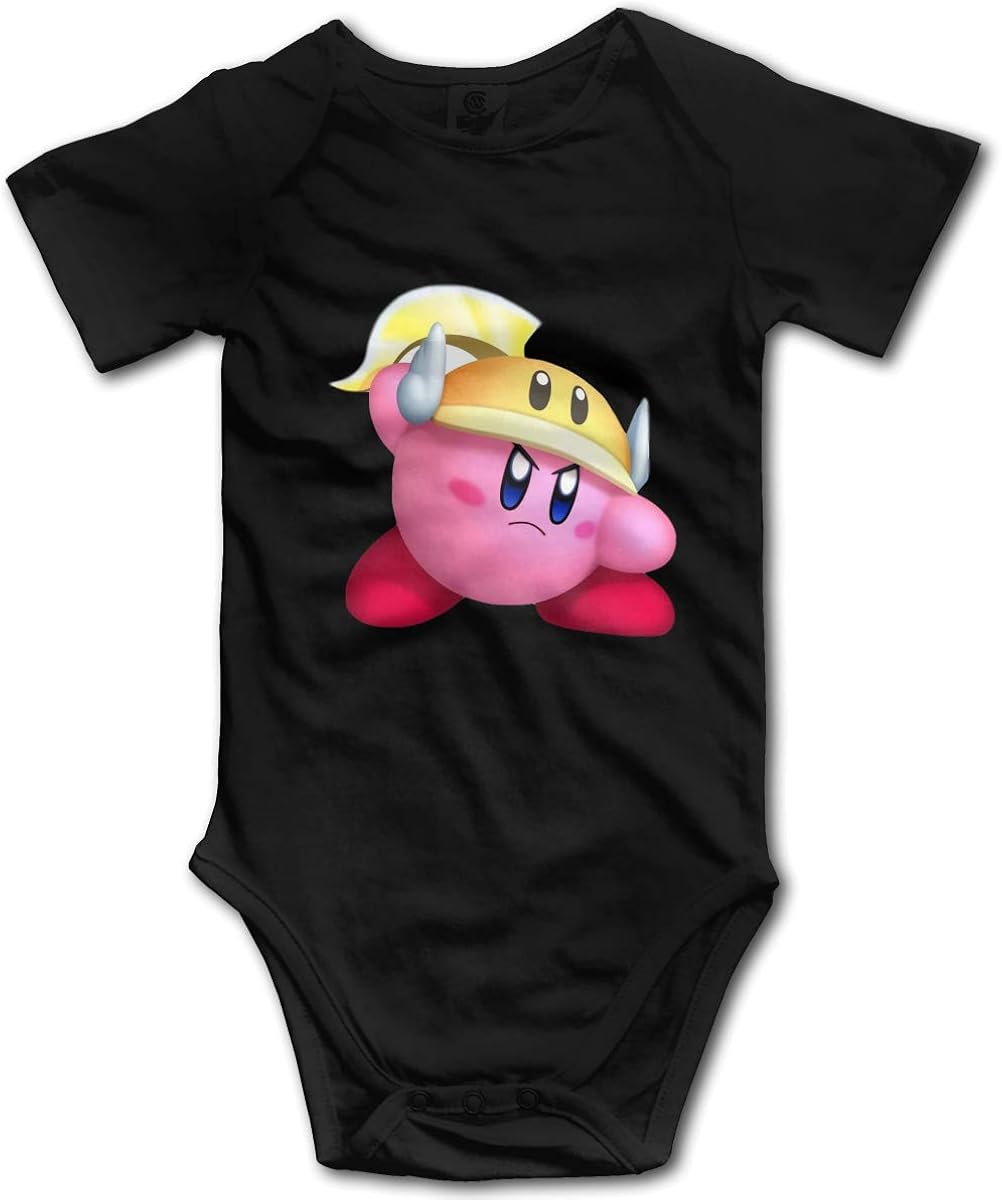 Cute Kirby Unisex StainResistant Baby Bodysuit Baby Short