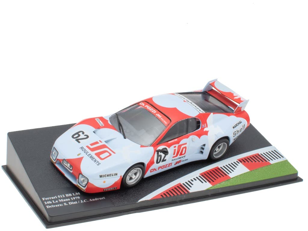OPO 10 - Collectible miniature car 1/43 compatible with Ferrari 512 BB LE MANS - 24h Le Mans 1979 - FR008