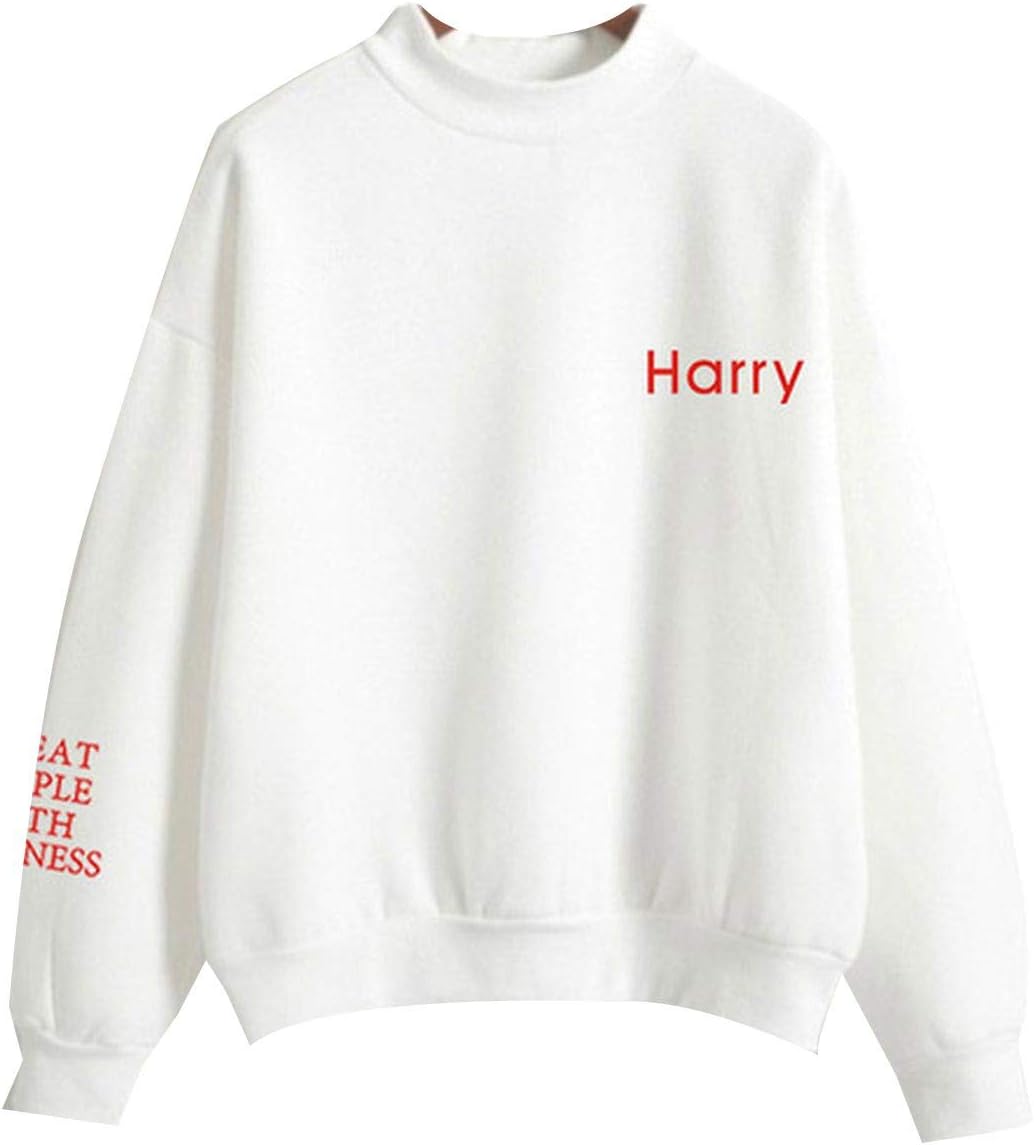 chtapxi Women Treat People with Kindness Hoodies Sweatshirt Letter Printed Harajuku Pullover