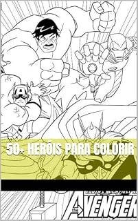 Livro 50+ Heróis para Colorir