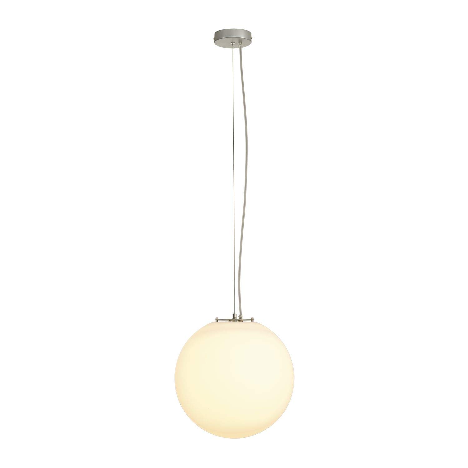 SLV Pendant Light ROTOBALL 40 / Living Room lamp, Interior Lighting, Dining Room Drop Light, LED, Ceiling Light / E27 24W Grey