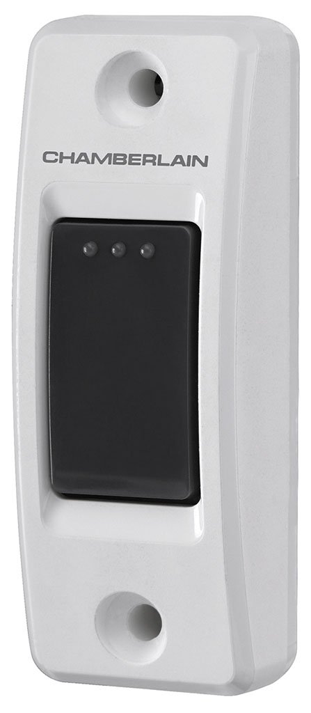 CHAMBERLAIN Illuminated Wired Push Button - 75REV with Large Illuminated Screen for Easy use in The Dark - Weather-Resistant, Works on Any Garage Door Opener - Compatible with AC & DC Openers, Ehite