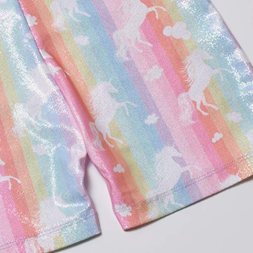 Toddler Gymnastics Leotards Colorful Rainbow Unicorn Outfits Activewear