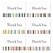 Blank Thank You Cards and Envelopes, 6 Striped Designs (4 x 6 In, 48 Pack)