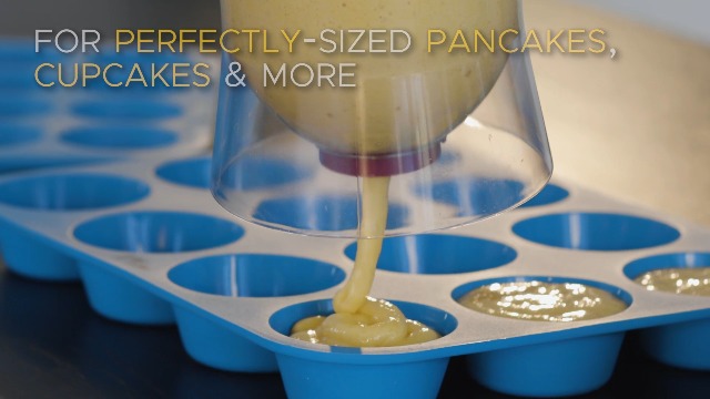 Pancake-Cupcake-Batter-Dispenser-Perfect-Baking-Tool-for-Cupcakes-Waffles-Muffin-Mix-Crepes-Cake-or-Any-Baked-Goods-KPKitchen-Easy-Pour-Home-Food-Gadget-Bakeware-Maker-with-Measuring-Label