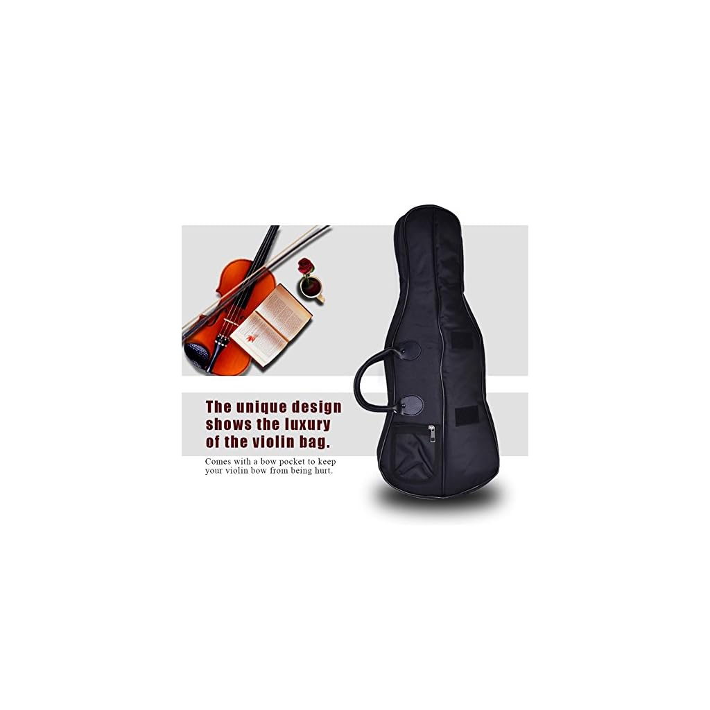 Violin Case Bag Backpack, Professional Portable Violins Soft Case Box