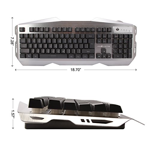 PAWHITS RGB Backlit Gaming Keyboard and Mouse Combo USB Wired Membrane Keyboard