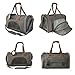 Mr. Peanut's Expandable Airline Approved Soft Sided Pet Carrier, Low Profile Gold Series Tote, Premium Brand Self Locking Zippers, Plush Faux Fleece Bedding with a Sturdy Plywood Base