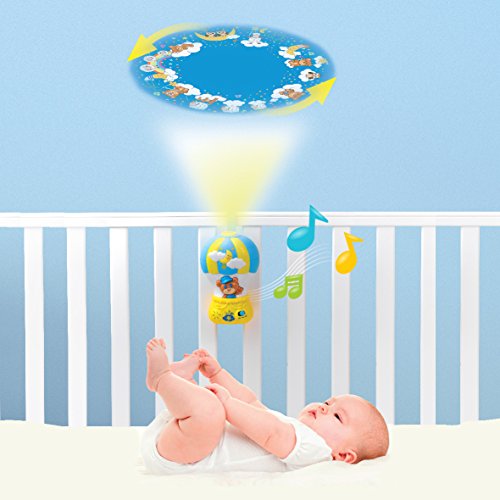 Happkid Baby Crib Soother Baby Soother for Sleep, Air Balloon Light