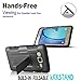Galaxy On5 Case, Samsung Galaxy On5 Case, Starshop [Heavy Duty] Dual Layers Kickstand Case With [0.33m 9H Tempered Glass Screen Protector Included] and Locking Belt Clip (Black)