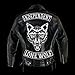 VEGASBEE® American Wolf Patch Big Lone Wolf Head Embroidered Iron-On Patch for Leather Vest Denim Jacket Large Size 12