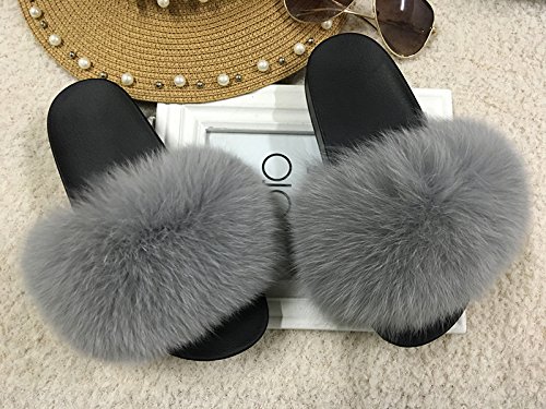 fur flip flops amazon