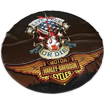 Christmas Tree Skirt, Harley David-Son Logo Festival Tree Mat Xmas Tree Ornament Christmas Decoration Accessory for Holiday Party 30