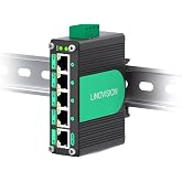 LINOVISION Industrial 5 Ports Gigabit 12V PoE Switch, Solar Powered Switch | Support DC 9&ndash;54V Input to 48V PoE Output | 4 x IEEE 802.3af/at Ports 30W @120W | IP40 for Solar Power/RV Truck/VoIP Systems