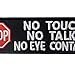 Service Dog No Touch No Talk Warning Vests/Harnesses Patch Embroidered Badge Fastener Hook & Loop Emblem
