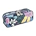 J World New York Jojo Cute Pencil Case for Kids & Adults. Soft Fabric Zip Pen Bag, Secret Garden