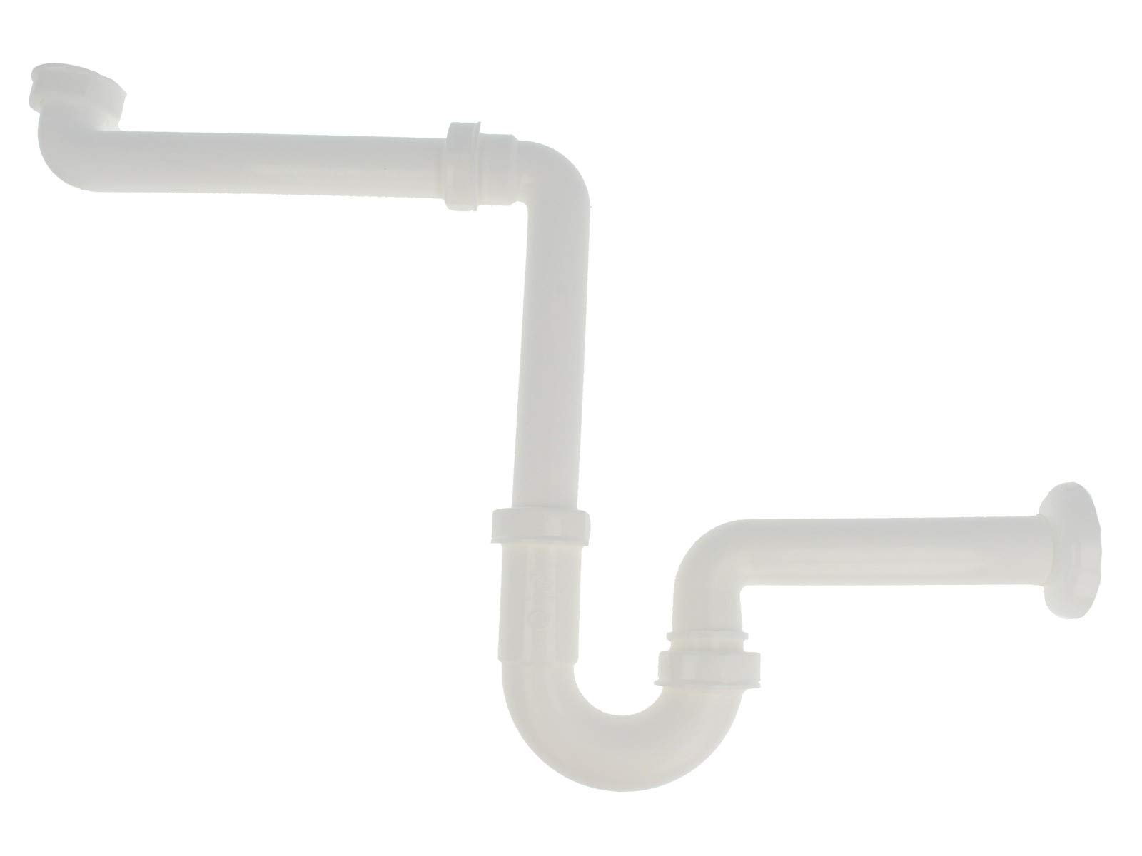 Tecuro Space-Saving Tubular Odour Trap for Washbasin