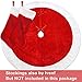 Ivenf Christmas Tree Skirt, 48 inches Large Plush Mercerized Velvet Skirt, Rustic Xmas Tree Holiday Decorations
