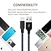 Nutmix iPhone Cable 5Pack 3FT 6FT 6FT 10FT 10FT Nylon Braided Certified Lightning to USB iPhone Charger for iPhone X/8/8 Plus/7/7 Plus/6/6 Plus/6S/6S Plus,iPad,iPod Nano 7 - Black Blue