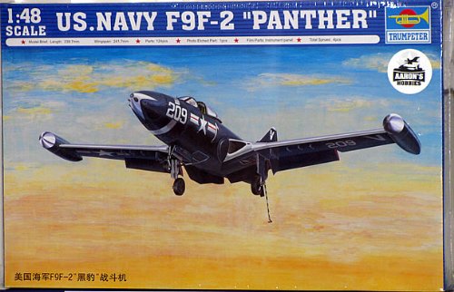 Trumpeter 1/48 F9F2 Panther US Navy Fighter Model Kit