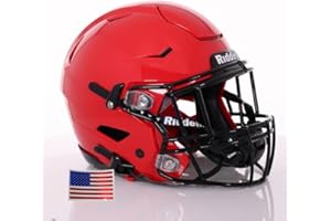 Riddell SpeedFlex Adult w/Black SF-2EG-II Facemask + US Helmet Flag Decal - Green Gridiron