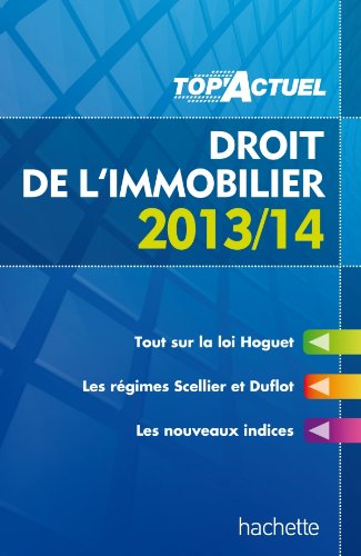 Droit de l'immobilier, 2013-14