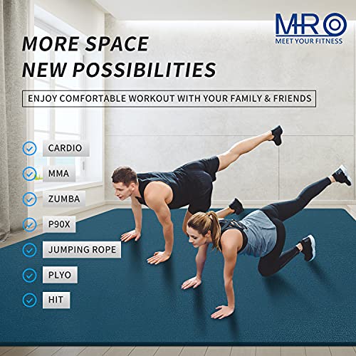 Extra Large Exercise Mat for Home Workout 84 x 54 inch, ShoeFriendly