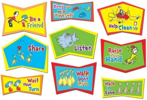 Eureka Dr Seuss Classroom Rules Back To School Bulletin Board