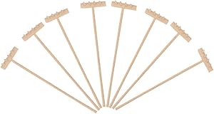 EXCEART 8Pcs Mini Zen Sand Rake Bamboo Rakes Tool Meditation Zen Garden Tools Feng Shui Tabletop Rock Garden Sandbox Kits Japanese Desktop Sand Box Accessories 14cm x3. 5cm