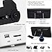 CD Player Portable, DPNAO Boombox with USB Port Headphone Jack Alarm Clock FM Radio for Home Kids Laptop (Black & White)
