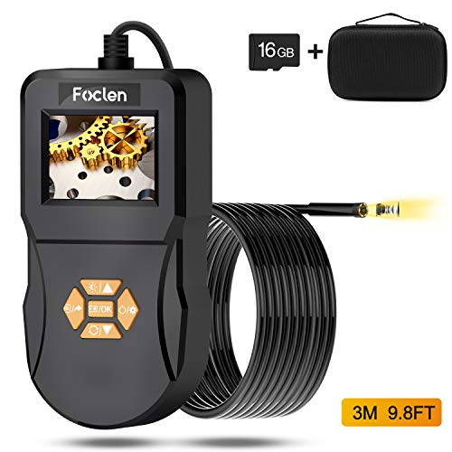 Industrial Endoscope, Foclen Borescope Camera 2.4inch IPS Screen 2600mAh Digital Handheld 5.5mm Snake Probe Inspection Camera with Light 16G TF Card and Portable Box 3M/9.8FT - Thumbnail 7