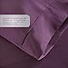 HC COLLECTION Bed Sheets Set King with 2 Pillowcases, Hotel Luxury Platinum 1800 Series Brushed Microfiber Sheet w/Deep Pocket, Ultra Soft Lightweight 4 Pcs Linen Bedding for Hot Sleepers, Purple