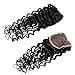 Perstar Deep Curly Bundles With Closure Human Hair Deep Wave Bundles With Closure Unprocessed Virgin Brazilian Hair Deep Wave 3 Bundles With 4x4 Lace Closure Natural Black Color(12 14 16+10 free part)