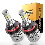 Auxbeam LED Headlight Bulbs F-S2 Series 9007 LED Headlight Bulb HB5 Super Bright COB LED Headlight Conversion Kit with 2 Pcs of 9007 Bulbs 72W 8000lm Hi-Lo Beam