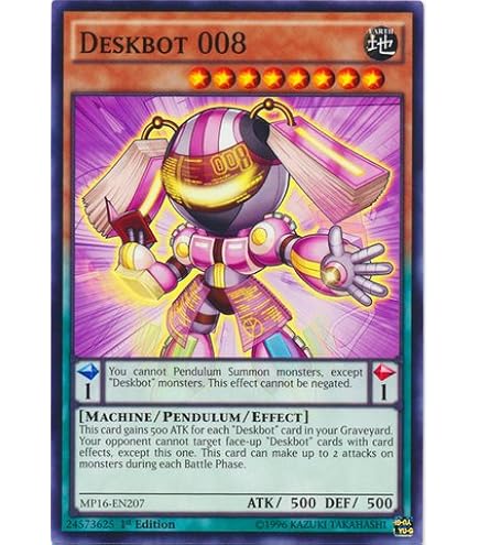 Yu-Gi-Oh! Deskbot 002 Super Rare Card - Duelist Alliance Deluxe Promos Limited Edition (DUEA-ENDE5)