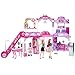 Barbie Malibu Ave 2-Story Mall with 2 Dolls - (50+ Pieces, 2' Tall, 4' Wide)