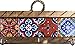 Casa Fiesta Designs Mexican Key Holder with Metal Hooks and Assorted Talavera Tiles - Handmade Rustic Wall Art - Authentic Mexican Home Decor Portallaves Multi 4 Azulejos