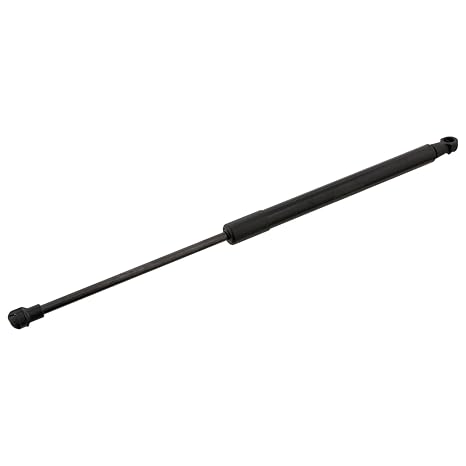 febi bilstein 28081 Gasdruckfeder / Gasfeder für Heckklappe (beidseitig), schwarz, 390 Newton, 1 Stück