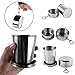 Stainless Steel Camping Mug Camping Folding Cup Portable Outdoor Travel Demountable Collapsible Cup With Keychain 75ml 150ml 250ml