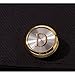 HJ Men's 2PCS Fashion Dazzle Tuxedo Shirts Platinum Plated Cufflinks Initial Letter 2 Color A-Z (Gold D), Small