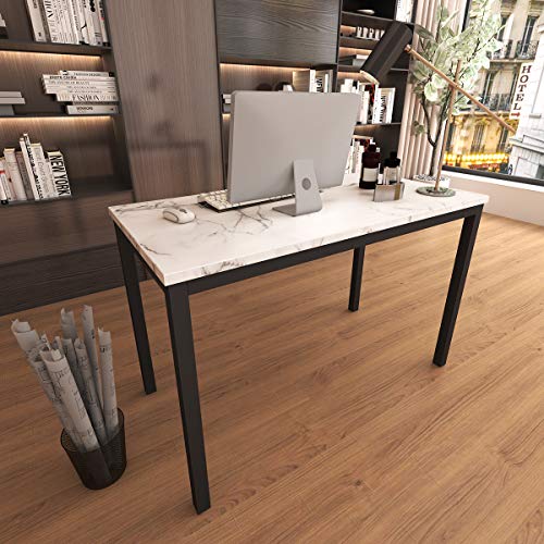 Tilly Lin Faux Marble Writing Desk Computer Desk, Home Office Table, Sturdy and Elegant, 47.2" W
