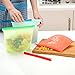 Silicone Food Storage Bag - 4 Pack - [Reusable Freezer Storage Container] Preservation Airtight Container - Kitchen Gadgets