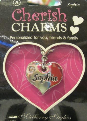 A Personal Bracelet/necklace/keychain's Name Charm: Sophia