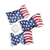 Fun Express USA American Flag Wrapped Buttermints (108 Mints) Fourth of July Patriotic Candy