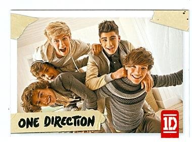 One Direction trading card #99 Louis Tomlinson, Niall Horan, Liam Payne, Zayn Malik, Harry Styles