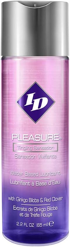 ID Pleasure Lube Water Based Unflavoured 65ml - ID Lubricants Premium Tingling Lubrication for Easy Sex and Lubes Private Sexual