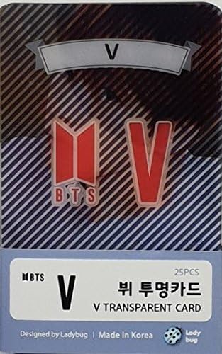 HOT NEW BTS BANG TAN BOYS (V SOLO)- TRANSPARENT PHOTO CARDS [ 25pcs ]
