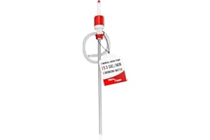 TERA PUMP BPA-Free Extra Heavy Duty Siphon Drum Pump for 55 Gallon Barrel Drum, Manual Pump great for Emergencies
