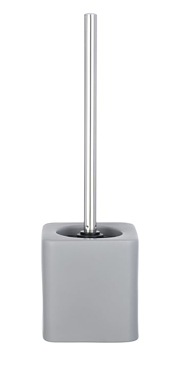 Wenko Keramik WC-Garnitur Hexa Matt, Grau, 12 x 12 x 39.5 cm